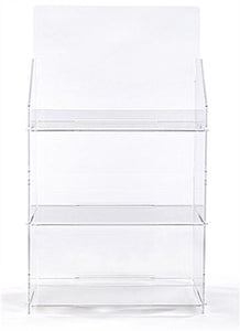 2 tier Counter display clear acrylic easily to build with out any glue