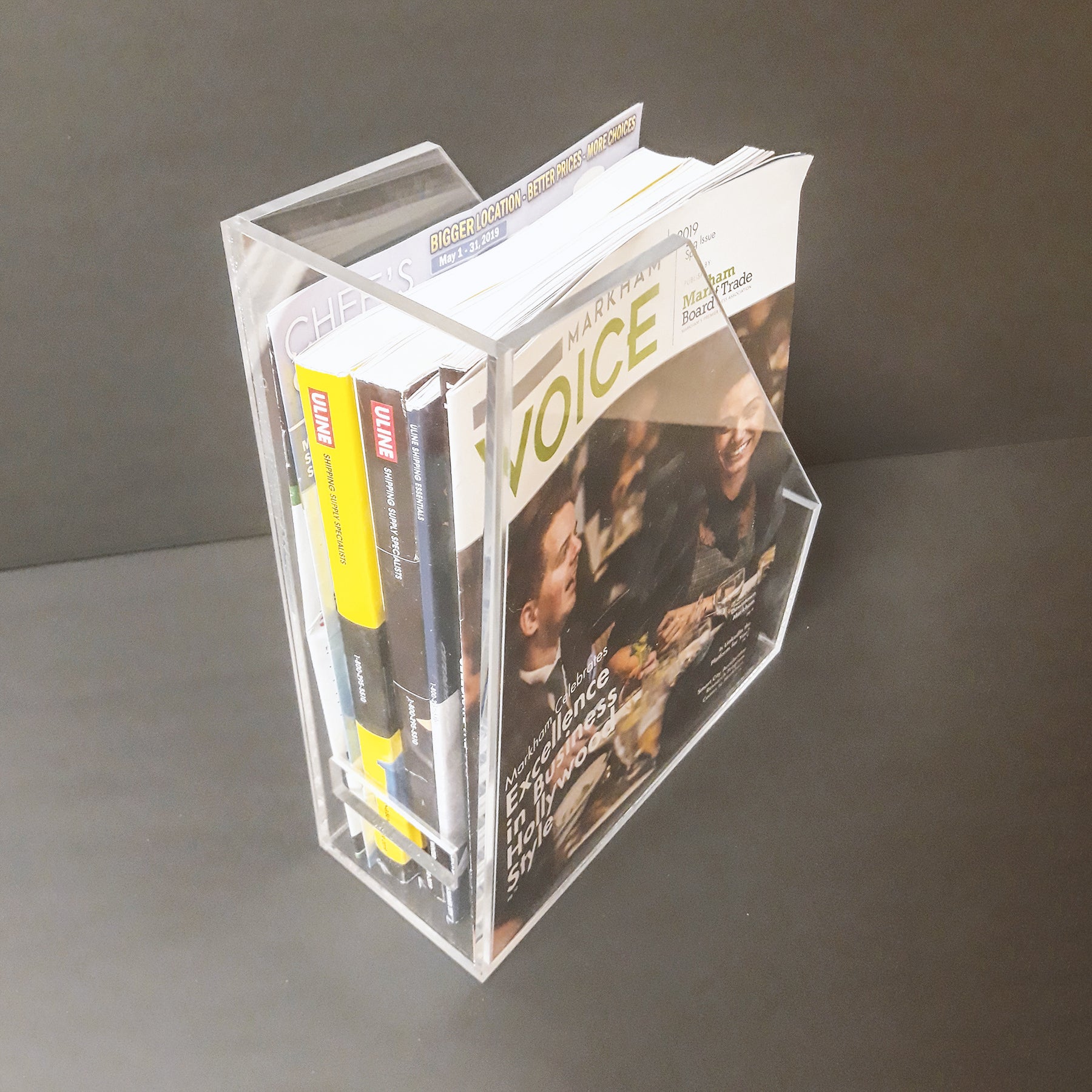 Clear Acrylic File Holder - Plastic Work Displays